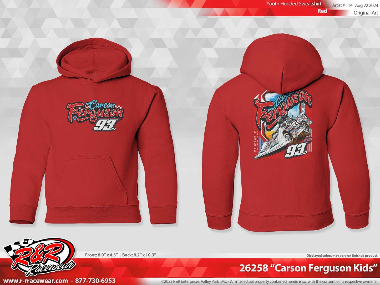 Toddler Cartoon Red Hoodie