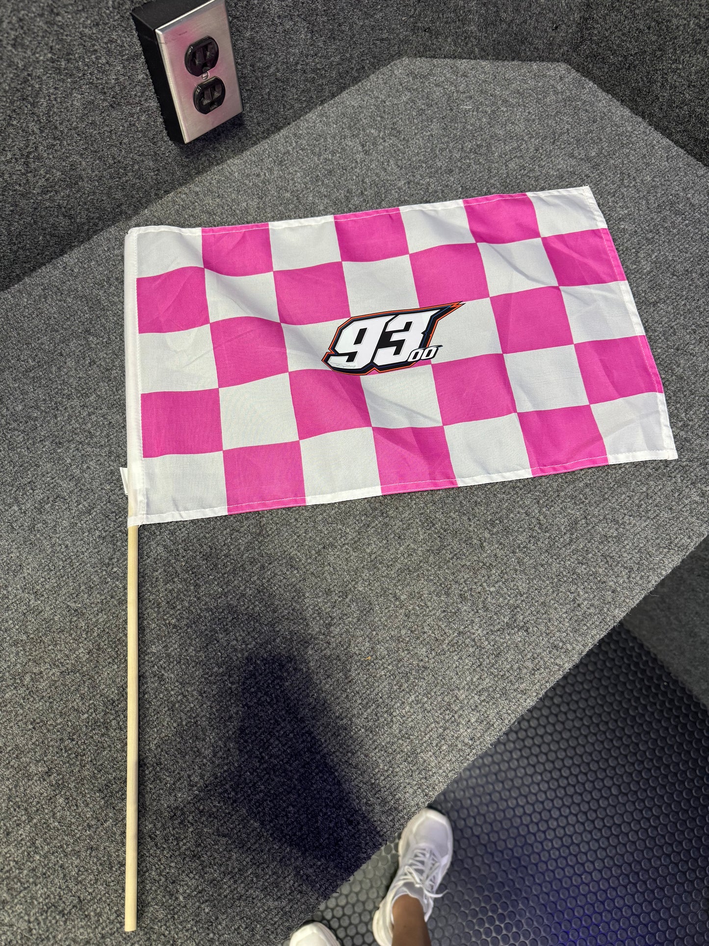 Pink Checkered Flag