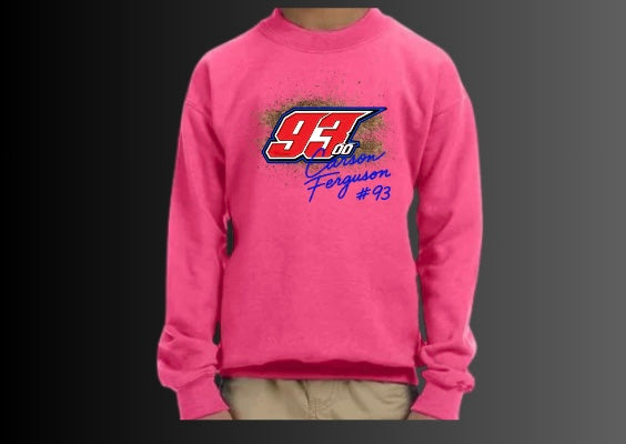 Youth Hot Pink Crewneck