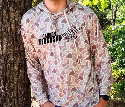 Duck Camo Ultra Soft Pullover Puff Embroidered Carson Ferguson CF93