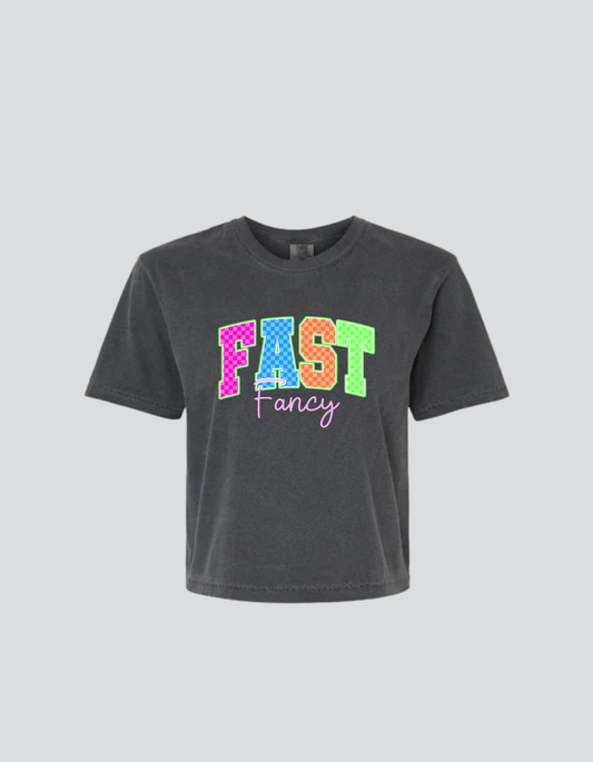 Fast & Fancy Comfort Color Boxy Cropped Tee