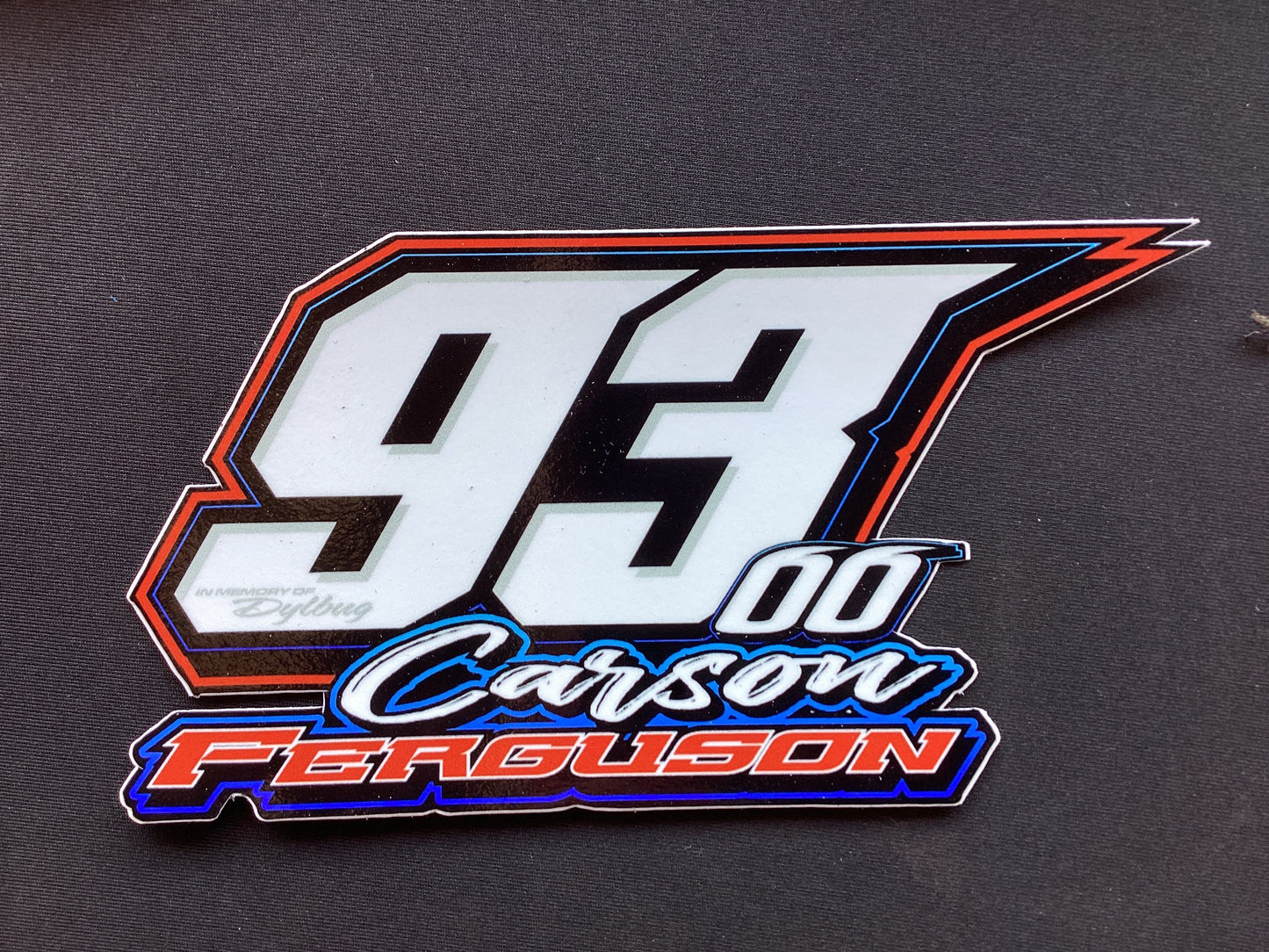 Carson Ferguson Number Sticker