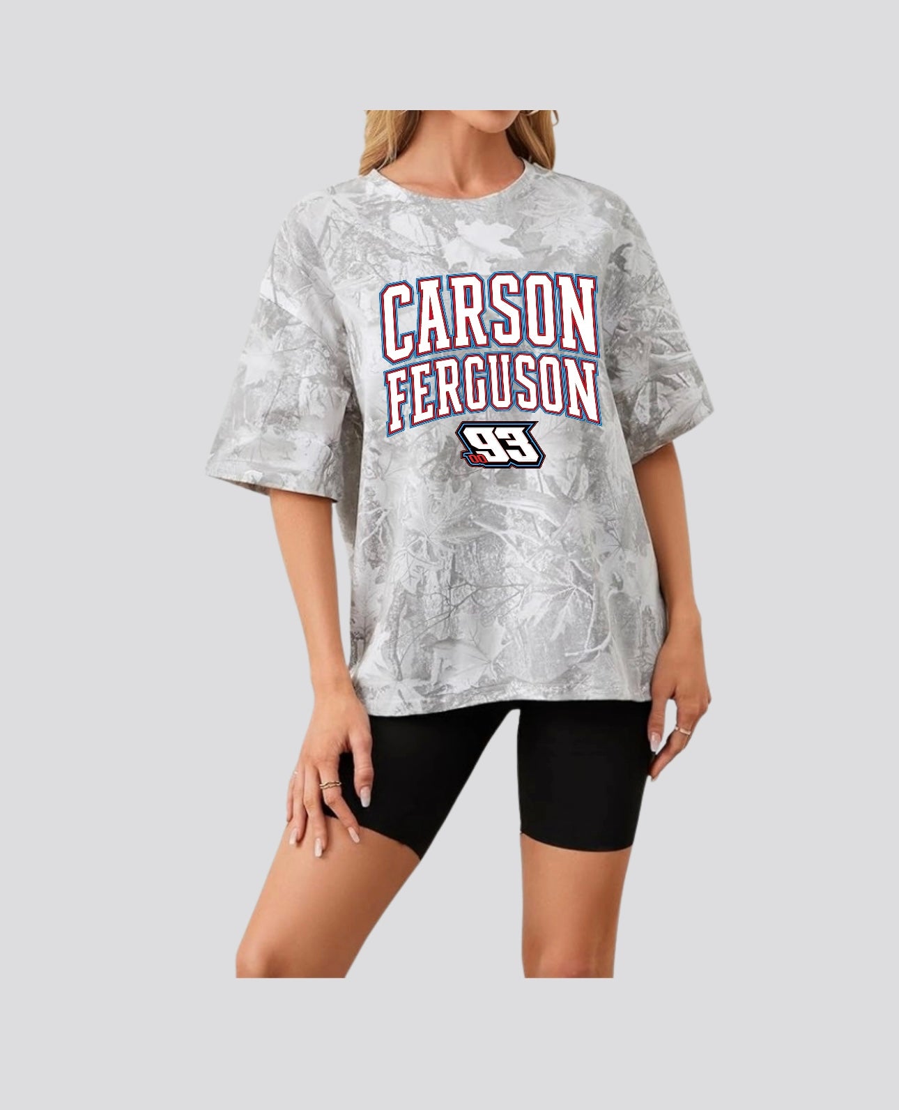 Light Camo Carson Ferguson Oversized Tee – Carson Ferguson Merch